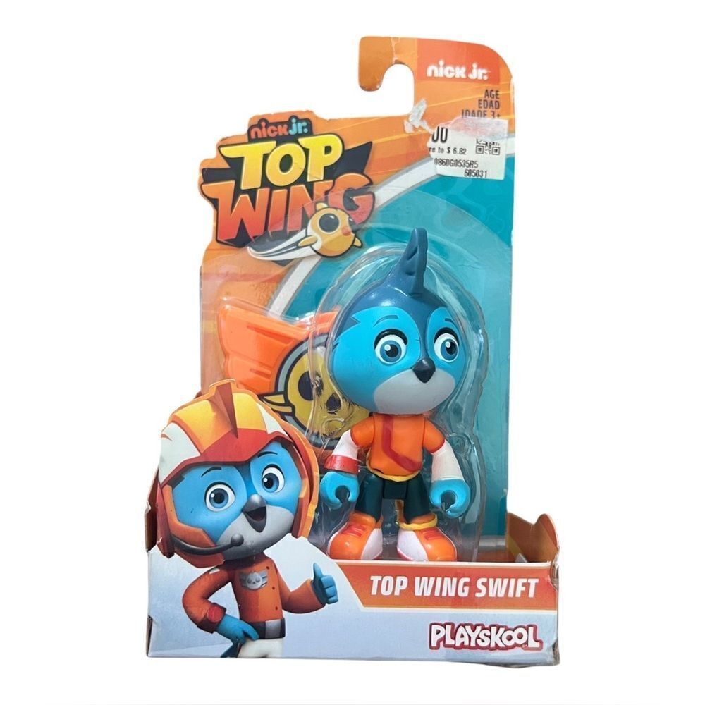 Top Wing Swift Action Figure & Badge Set Bird Playskool Nick Jr. New